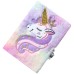 Anvianthor Unicorn Theme Purple Printed Notebook - Magical Design with Lined Pages for Journaling, Writing, and Creativity